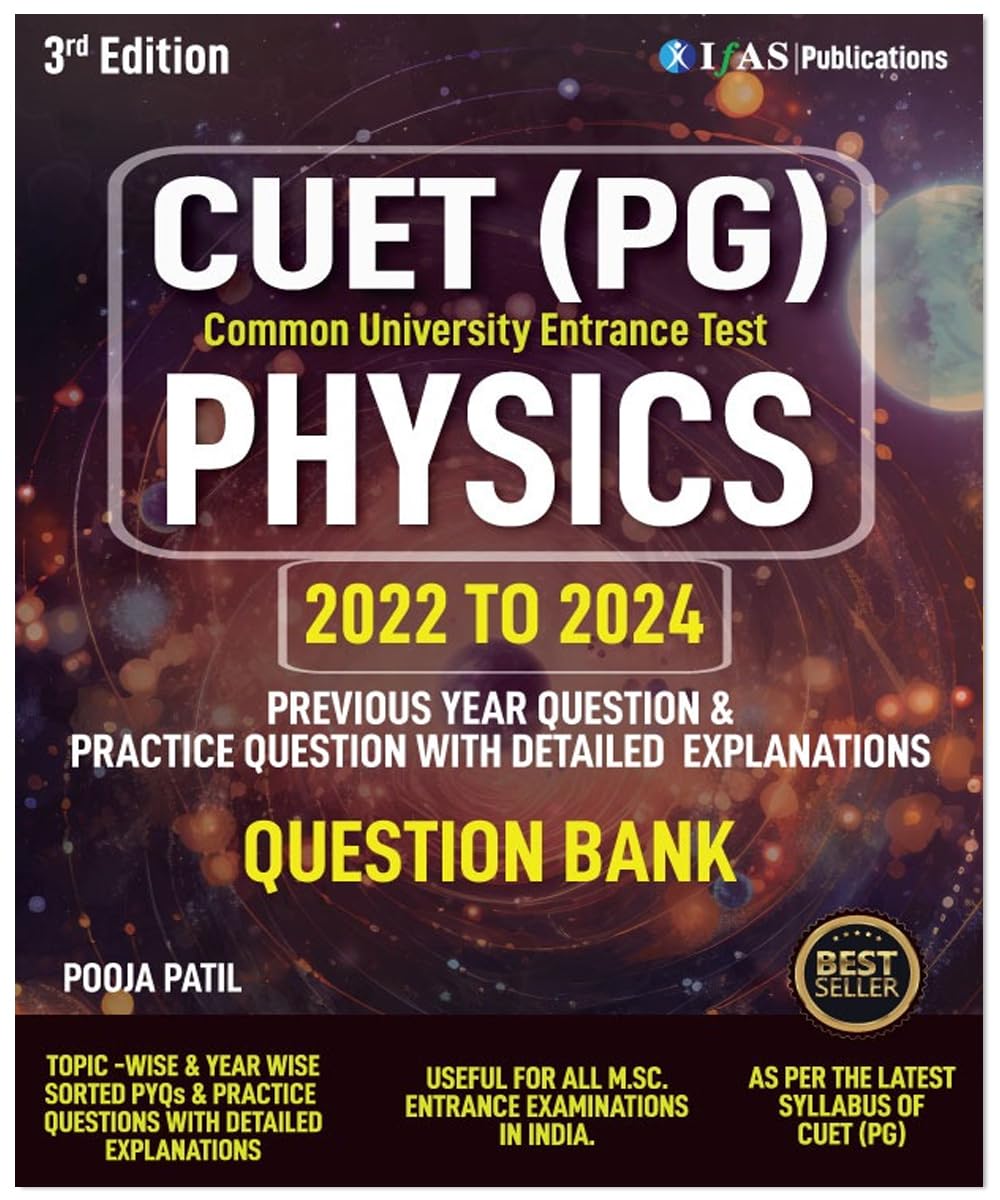 CUET PG Physics Book (2022-2024) Previous Year and Practice Questions with Detailed Solutions